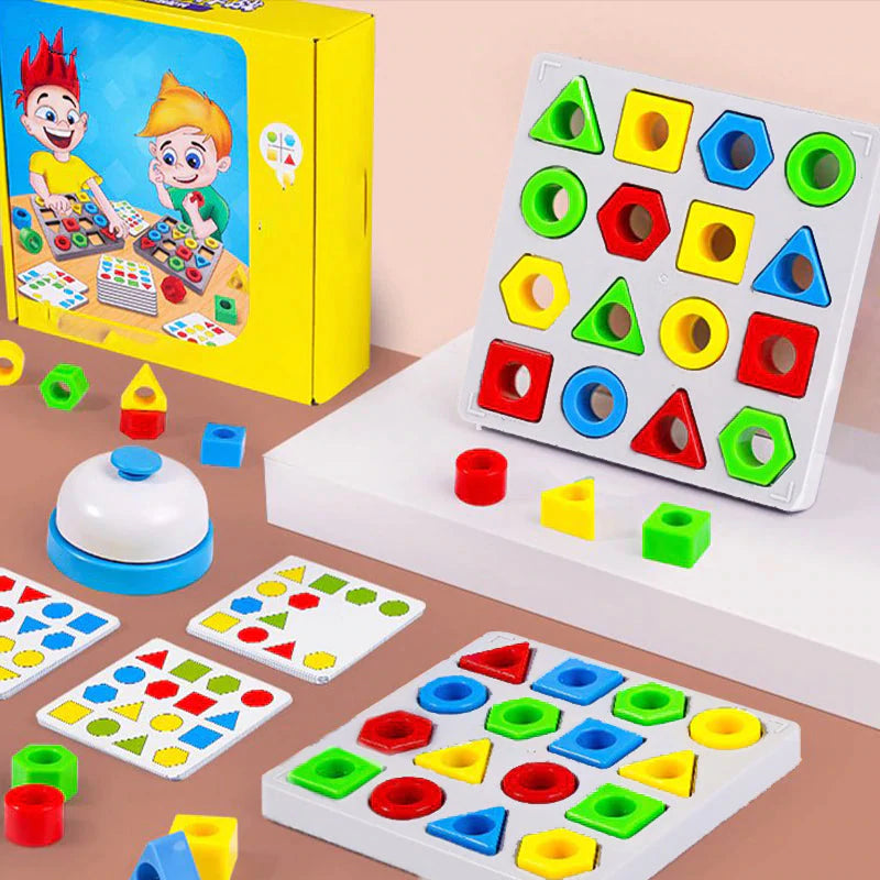 Shape Matching Game Color Sensory Educational Toy – fullofcarts