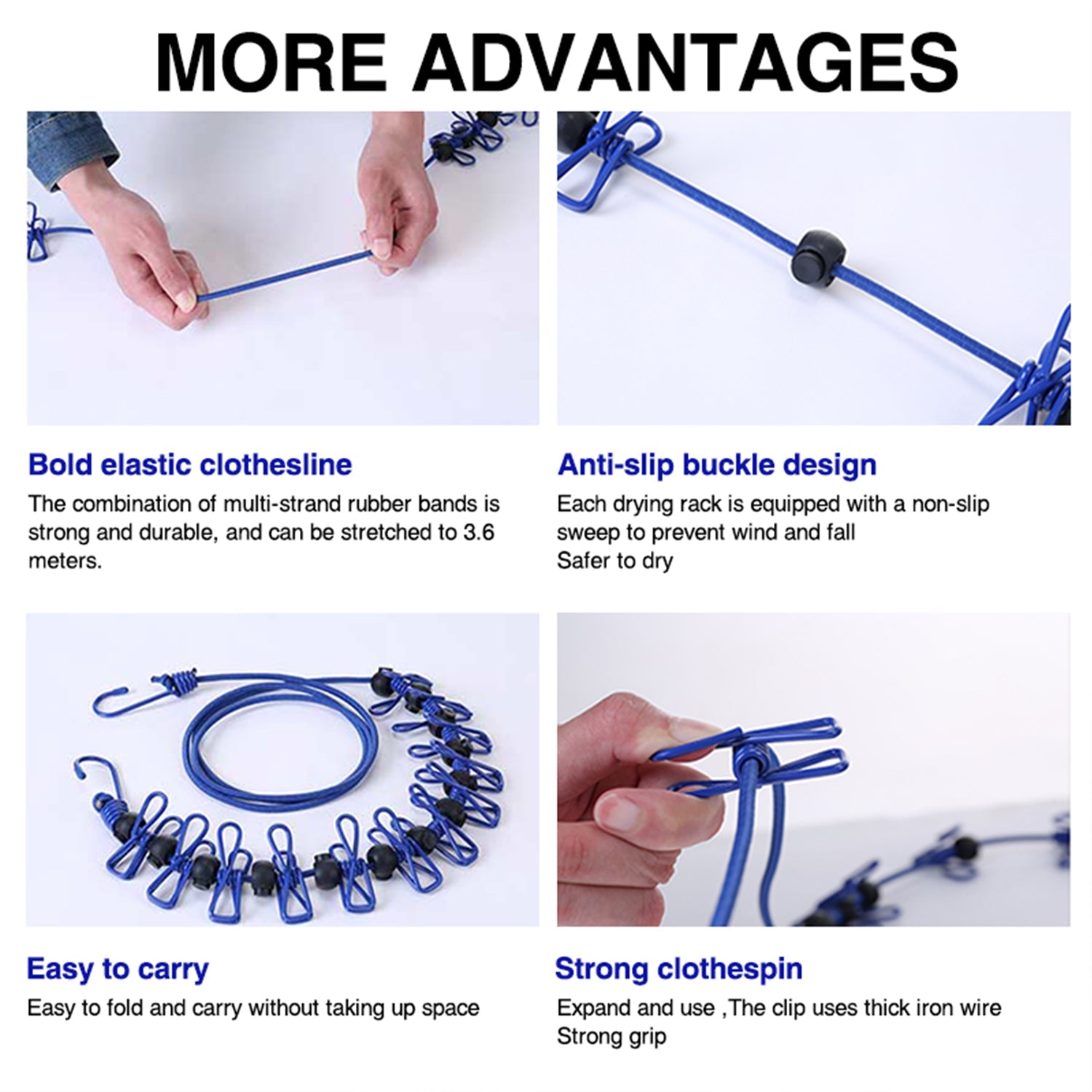 Portable Elastic Travel Clothes Rack – fullofcarts