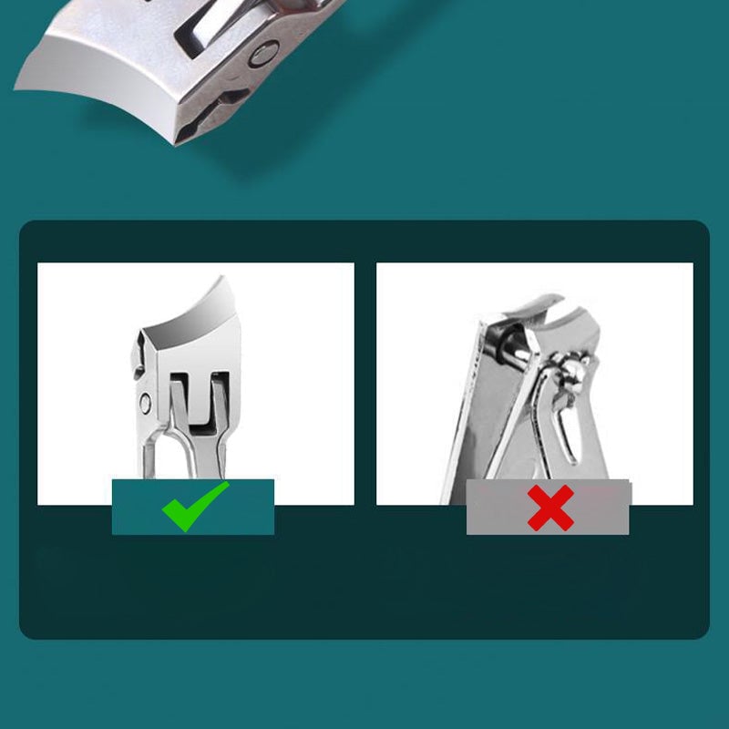 Practical Wide Jaw Opening Anti-Splash Slanted Nail Clipper