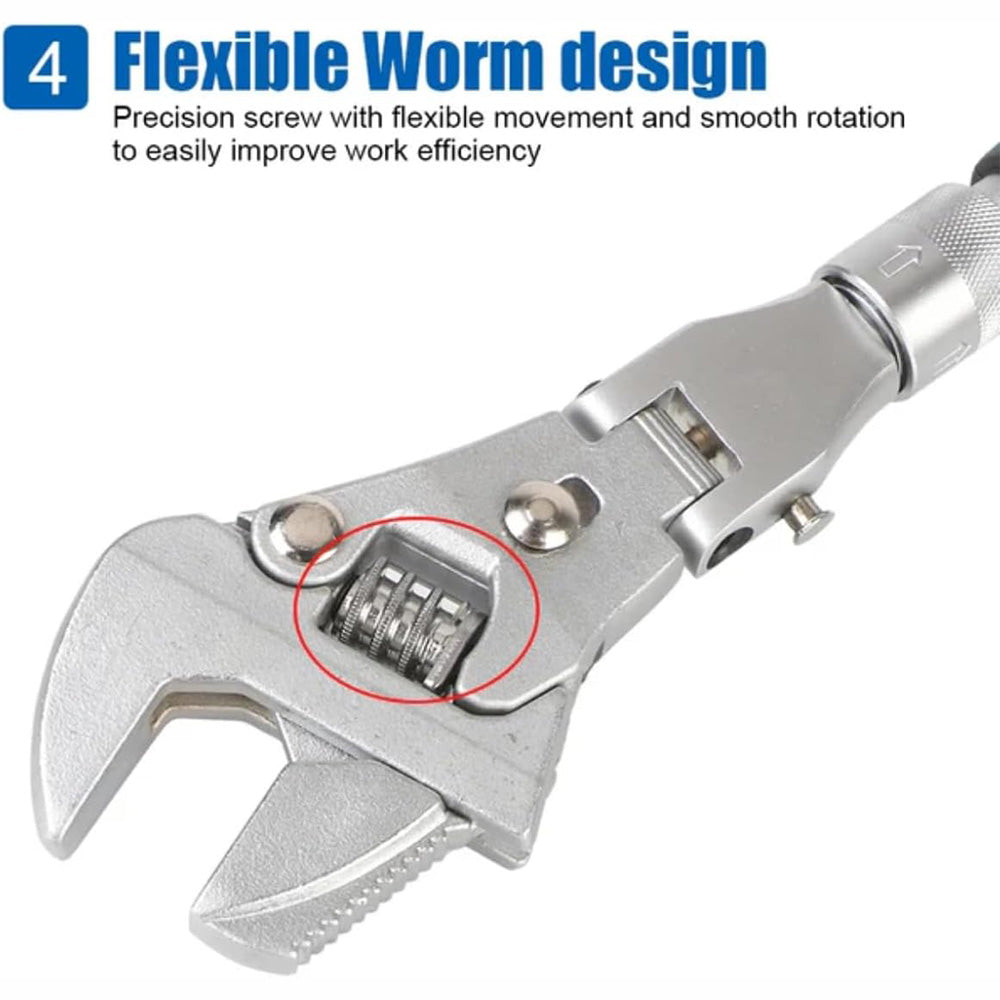 Saker 5-In-1 Adjustable Ratchet Wrench