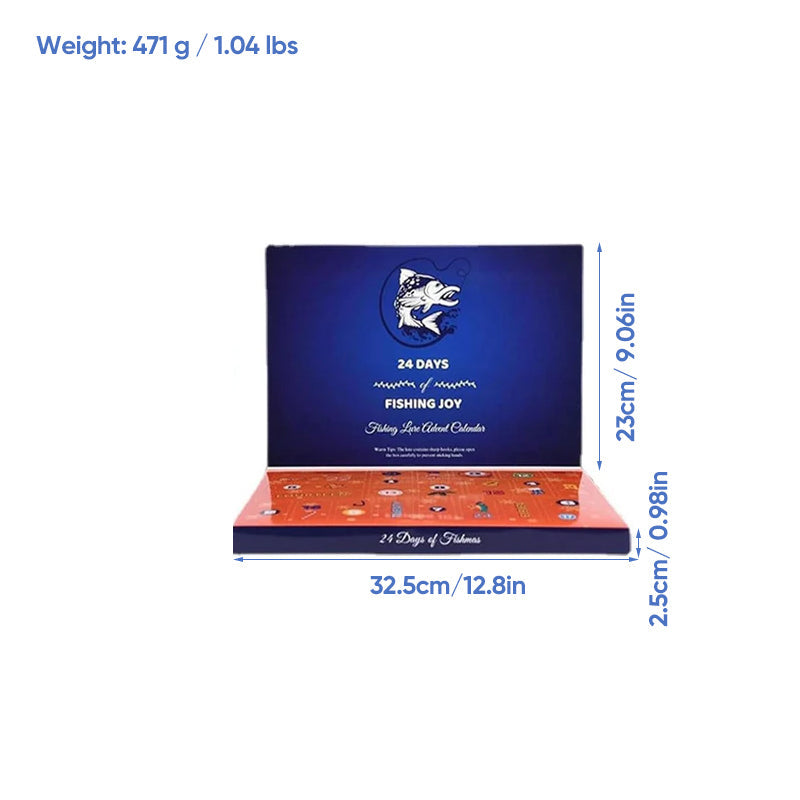 【Up To 50% Off】New 24 Days Christmas Countdown Fish Tackle Set