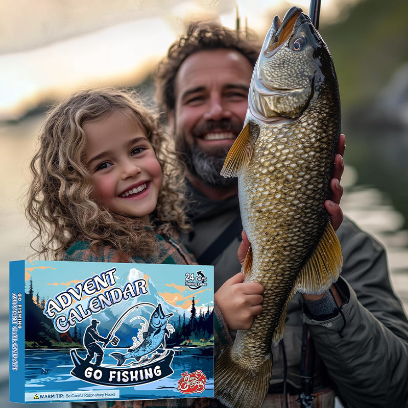 【Up To 50% Off】New 24 Days Christmas Countdown Fish Tackle Set