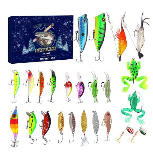 【Up To 50% Off】New 24 Days Christmas Countdown Fish Tackle Set