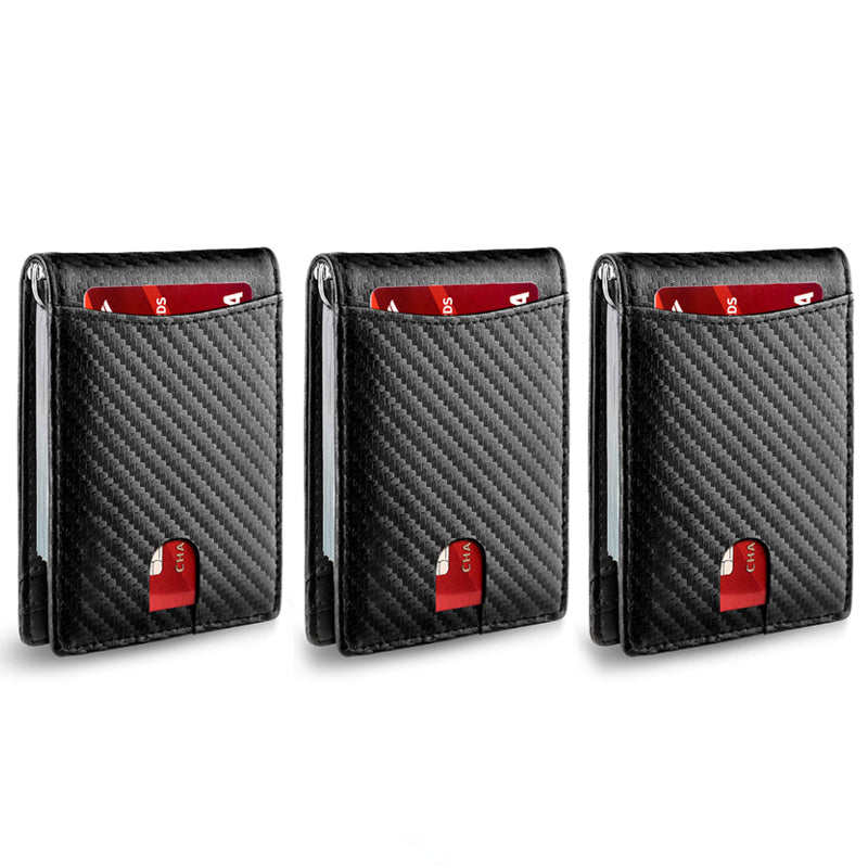 Genuine Leather Anti-theft Swipe Card Holder