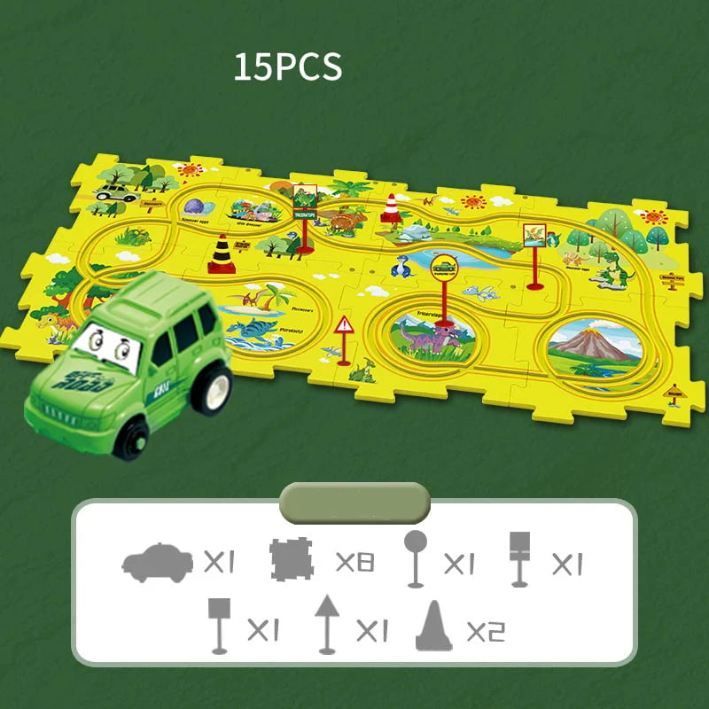 Pre-sale🧩Children's Educational Puzzle Track Car Play Set🧩