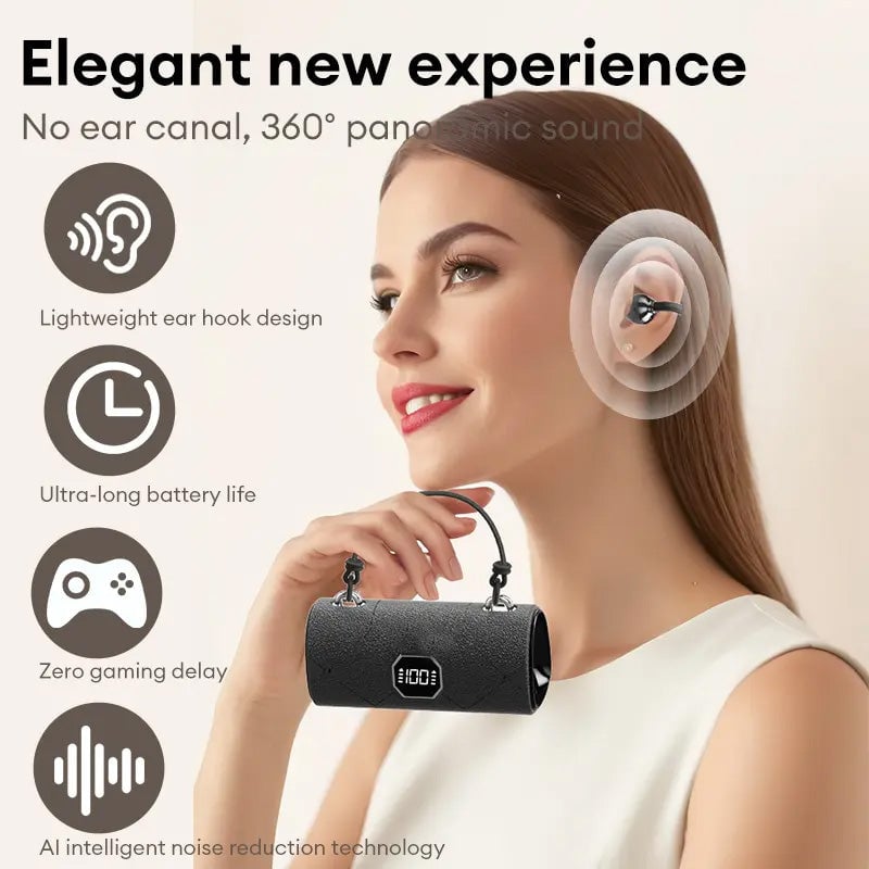 Fashionable Clip-On Wireless Headphones