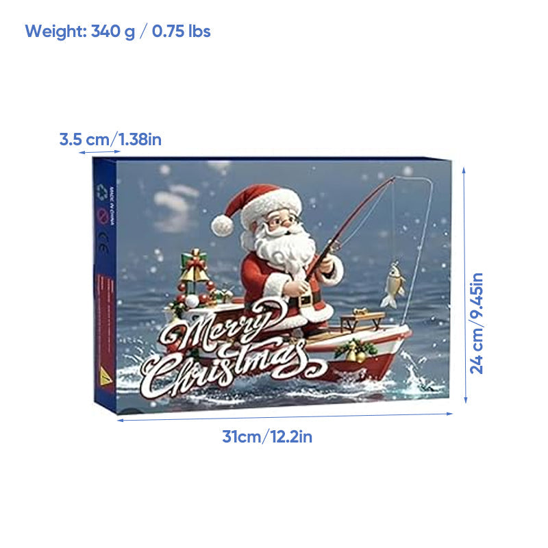 【Up To 50% Off】New 24 Days Christmas Countdown Fish Tackle Set
