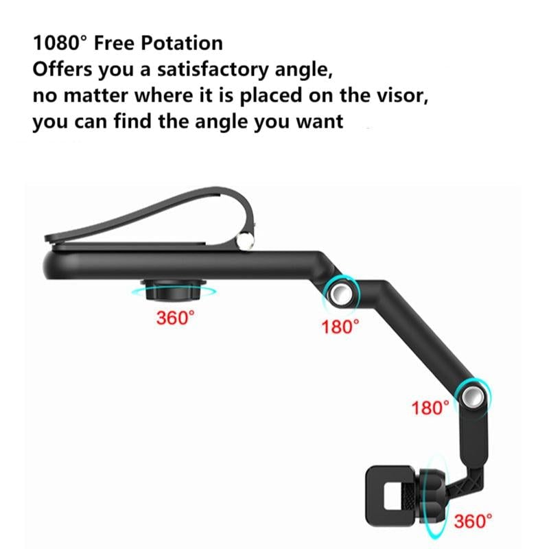 🚍Multi-function Sun Visor Universal 360 Degree Rotating Phone Holder