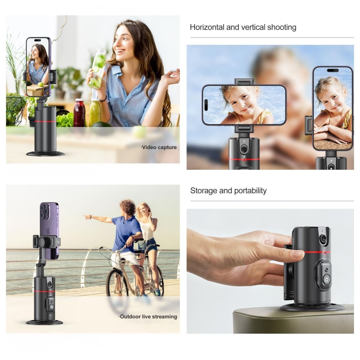Auto Face Tracking Tripod Remote Control