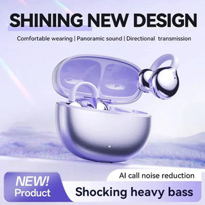✨AI Translation Open Ear Clip Bluetooth Headphone