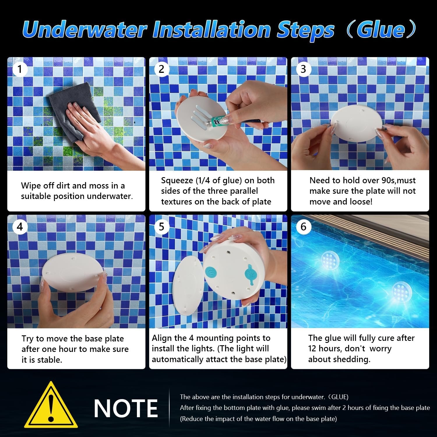 Ultra-High Brightness Rechargeable Submersible LED Lights with Remote