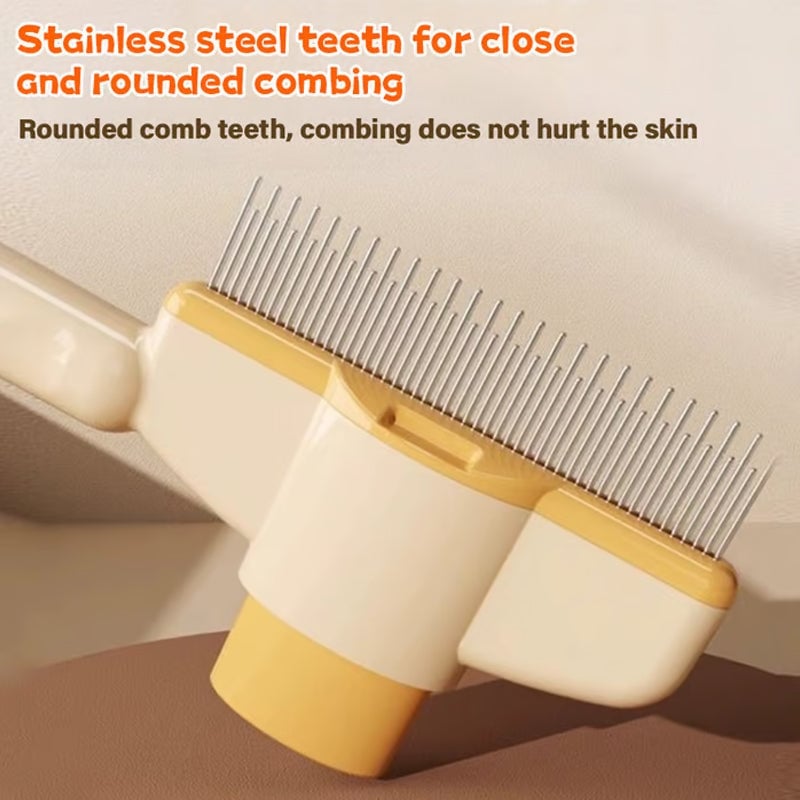 Self-cleaning Pet Flea Comb Grooming Brush