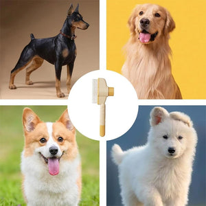 Self-cleaning Pet Flea Comb Grooming Brush