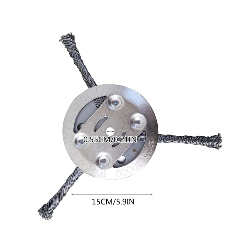 6 inch Steel Wire Brush Cutter Trimmer Head