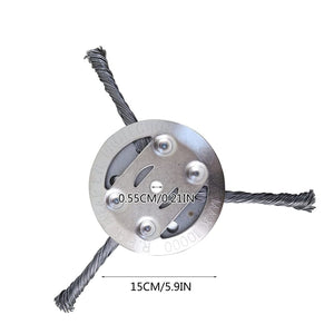 6 inch Steel Wire Brush Cutter Trimmer Head