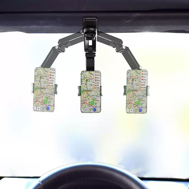 🚍Multi-function Sun Visor Universal 360 Degree Rotating Phone Holder