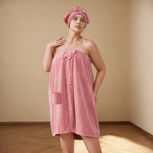 Plus Size Solid Color Bath Towel