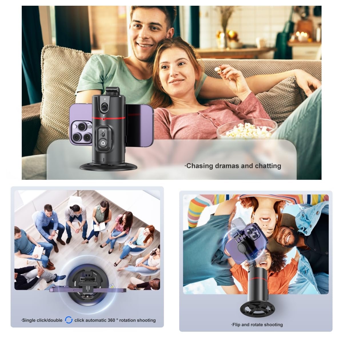 Auto Face Tracking Tripod Remote Control