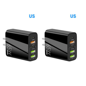 Multi Port Adaptor 65W Fast Charger - US Standard