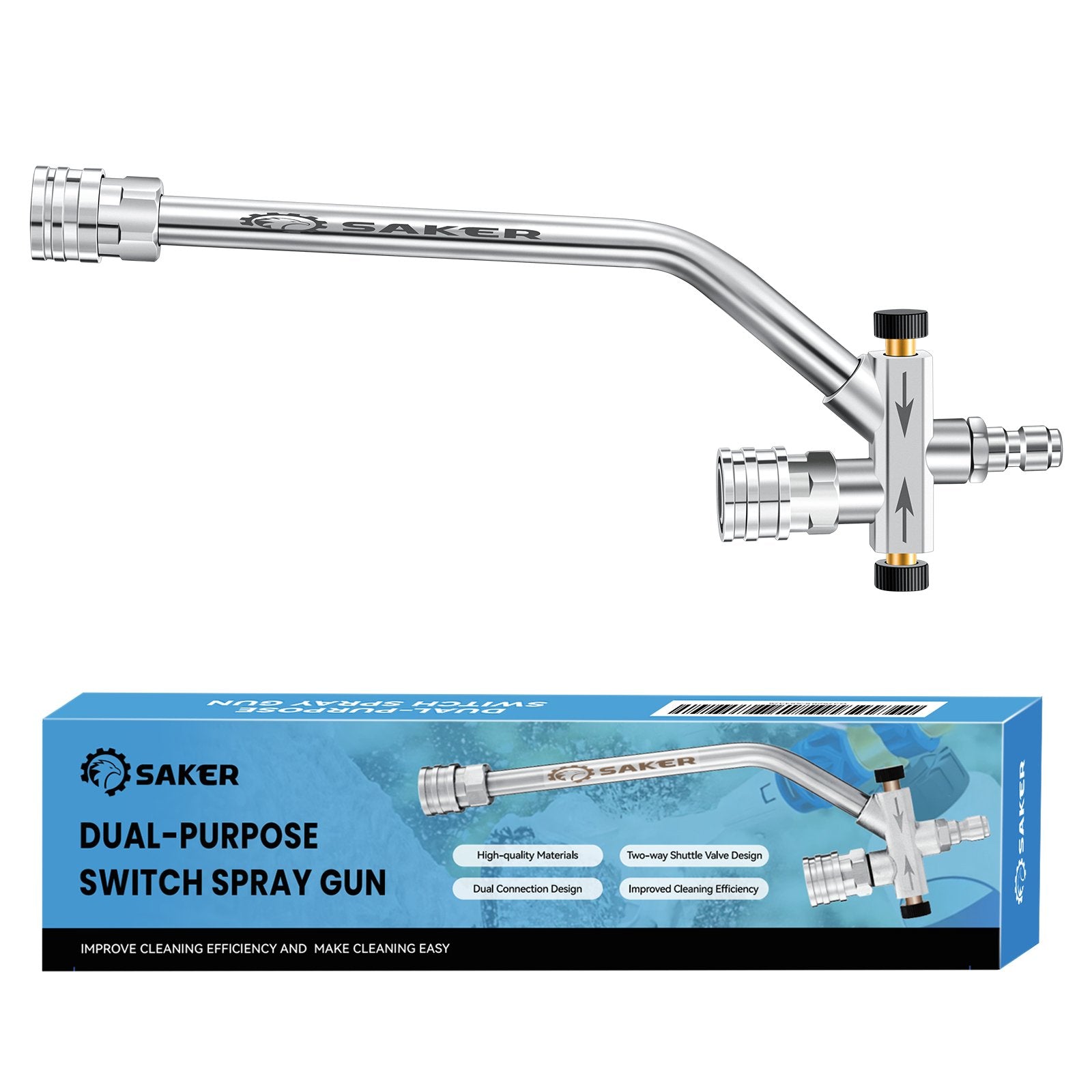 Practical Foam Cannon Dual Connector Accessory