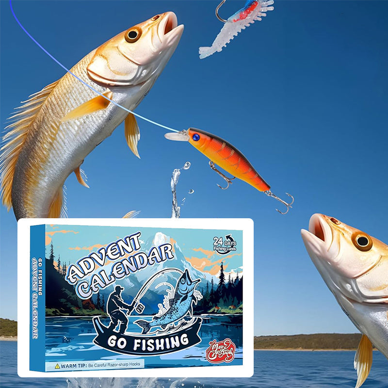 【Up To 50% Off】New 24 Days Christmas Countdown Fish Tackle Set