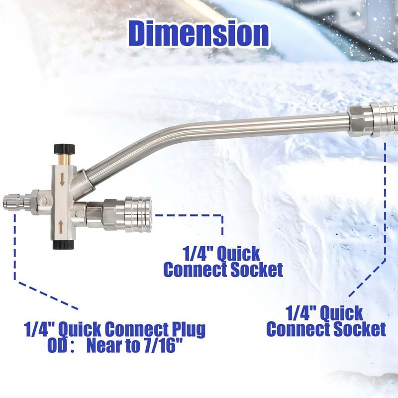 Practical Foam Cannon Dual Connector Accessory