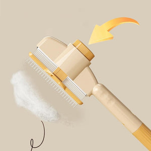 Self-cleaning Pet Flea Comb Grooming Brush
