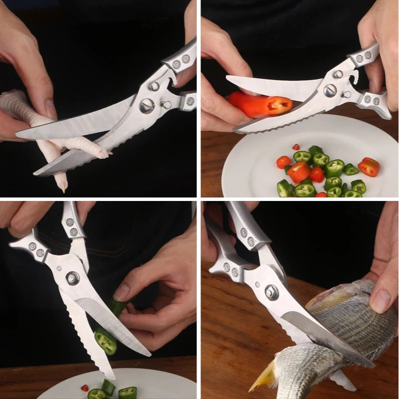 Stainless Steel Bone-Cut Kitchen Scissors