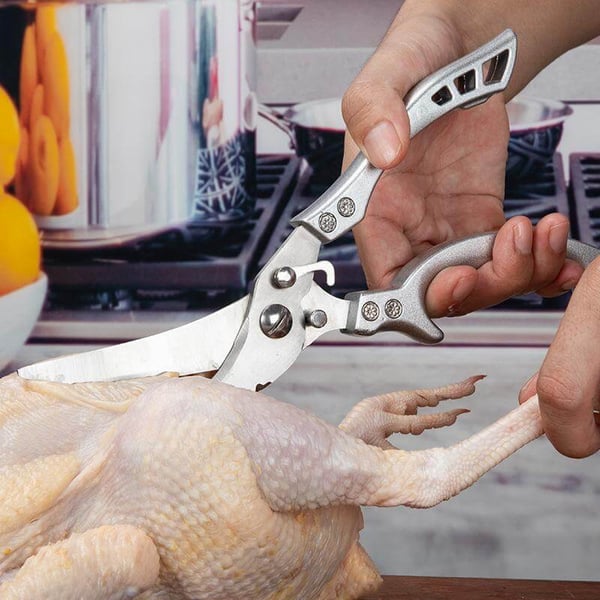 Stainless Steel Bone-Cut Kitchen Scissors – fullofcarts