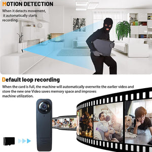 HD 1080P Night Vision Motion Clip Camcorder Wearable Camera