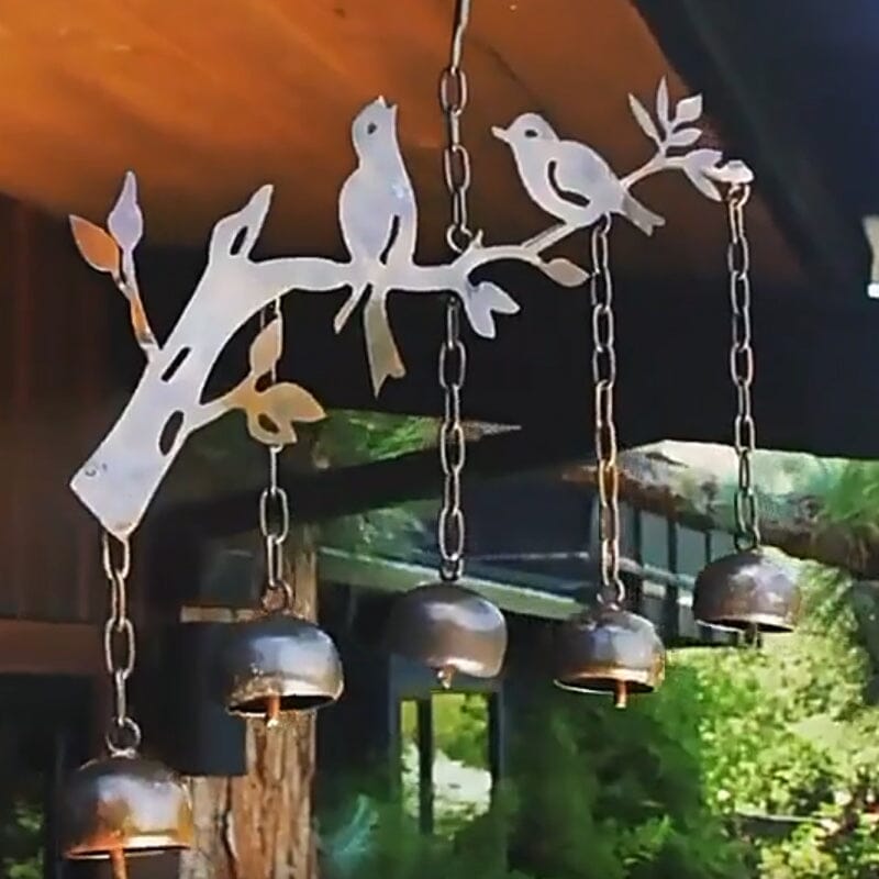 Flickering Bell Bird With Wind Chimes