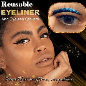 Waterproof and Reusable Eyeliner and Eyelash Sticker