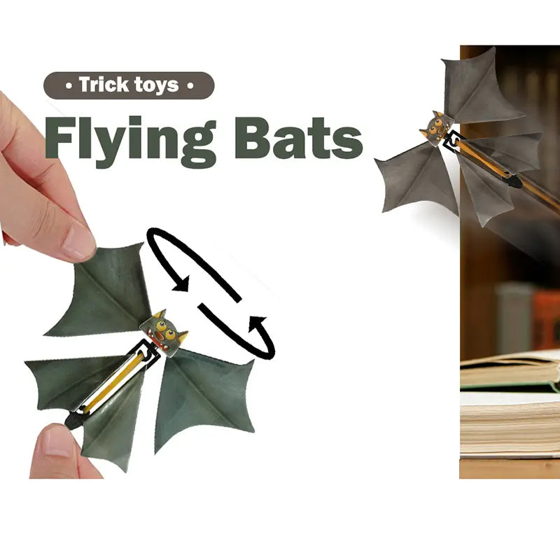 💥Halloween Hot Sale💥Funny Pranks Flying Bat🦇
