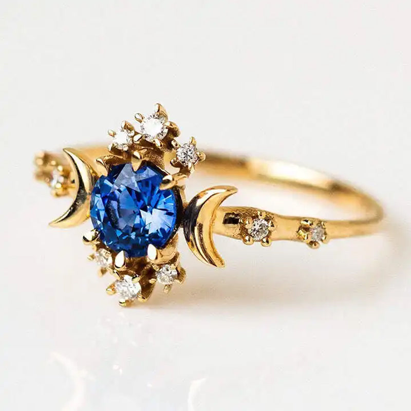 [Pre Sale] Gold Star&Moon Unique Ring