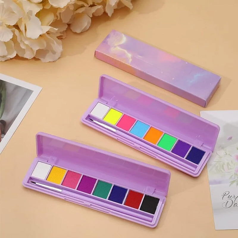 Water-Soluble Fluorescent Makeup Palette
