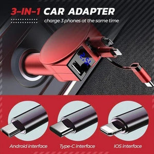 3-in-1 Fast Car Charger