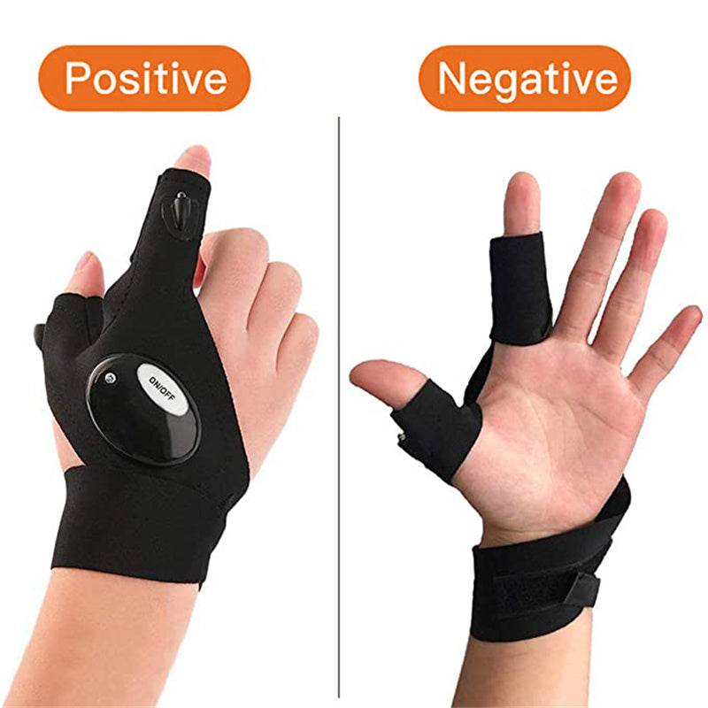 Convenient LED Gloves With Waterproof Lights