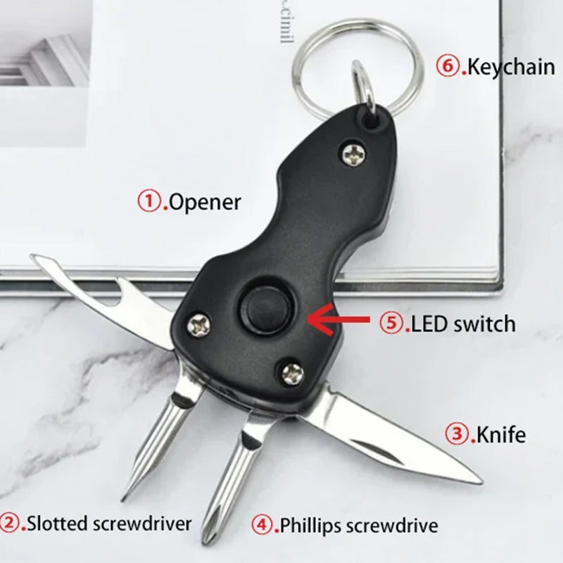 Multifunctional Folding Keychain