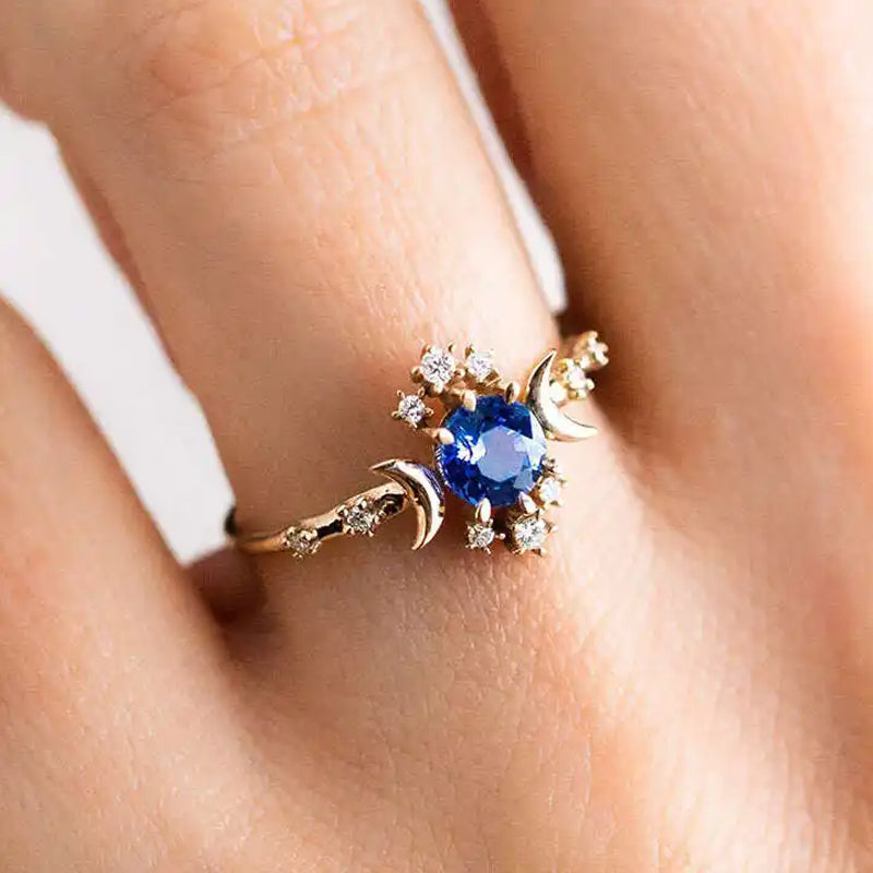 [Pre Sale] Gold Star&Moon Unique Ring