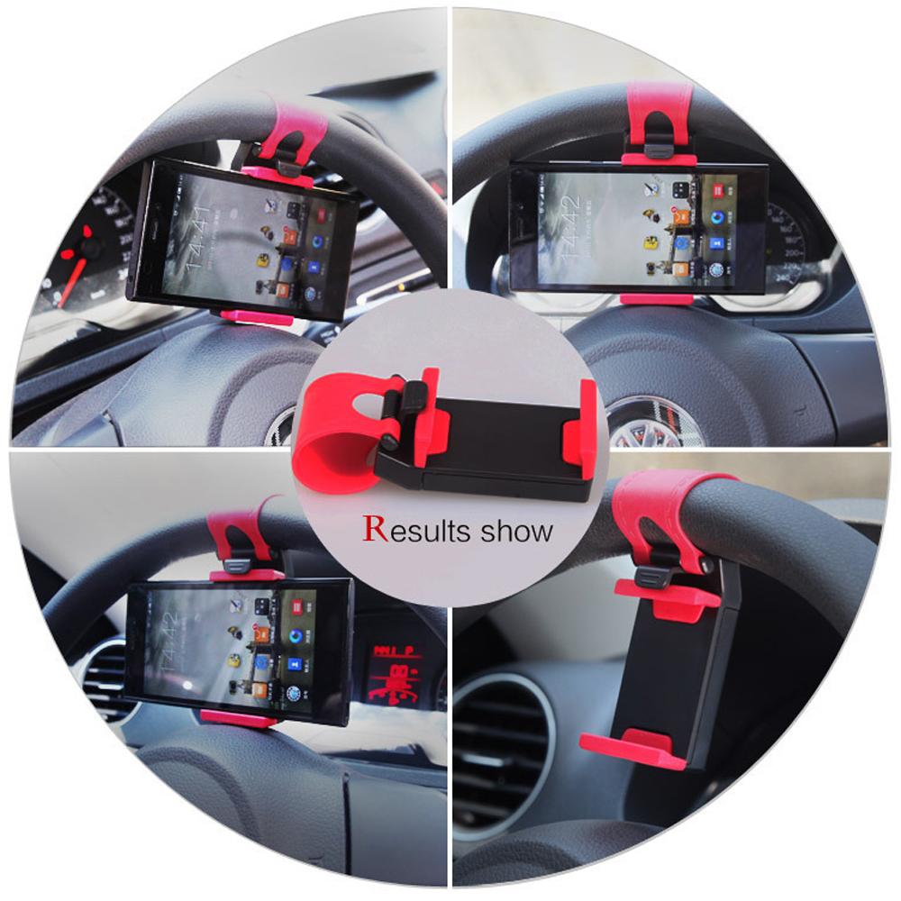 Hirundo Car Steering Universal Mount Phone Holder Stand