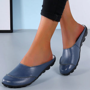 Leather Soft Soles Slippers