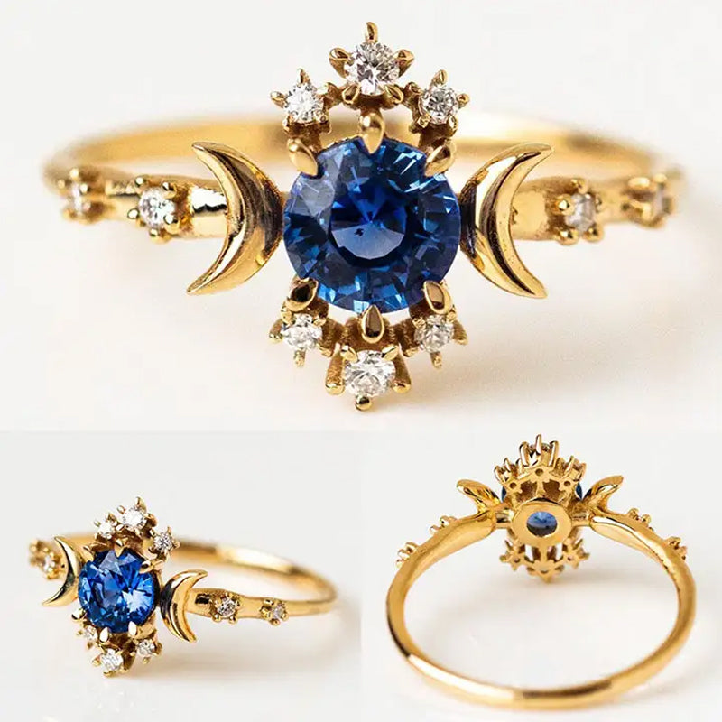 [Pre Sale] Gold Star&Moon Unique Ring