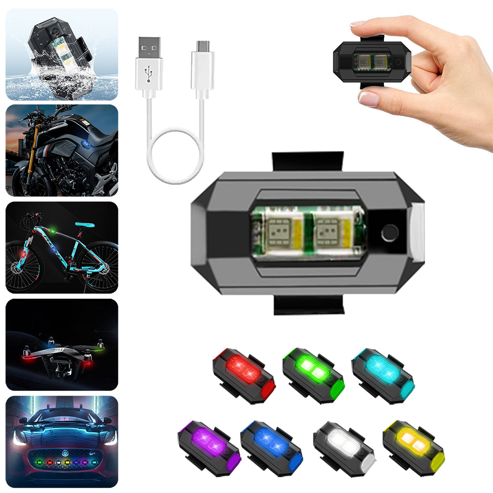 7 Colors LED Aircraft Strobe Lights & USB Charging – fullofcarts
